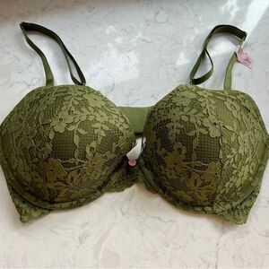 Victoria's Secret Olive Lace Bra